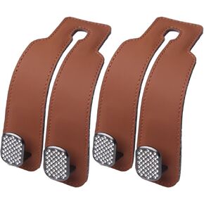 Bling Car Back Seat Headrest Hooks, Car Hooks for Purses and Bags, Bag Hooks for Car Back Seats, Car Seat Hooks (2 Pack, Black)