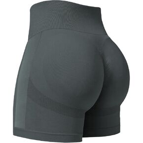 Womens Scrunch Gym Butt Lifting Seamless 5" Shorts Yoga High Waisted Workout Athletic Running Sport Active Booty Shorts