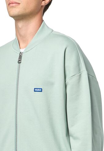 HUGO Men's Twill French Terry Zip Up Bomber Sweatshirt in Saudi Arabia