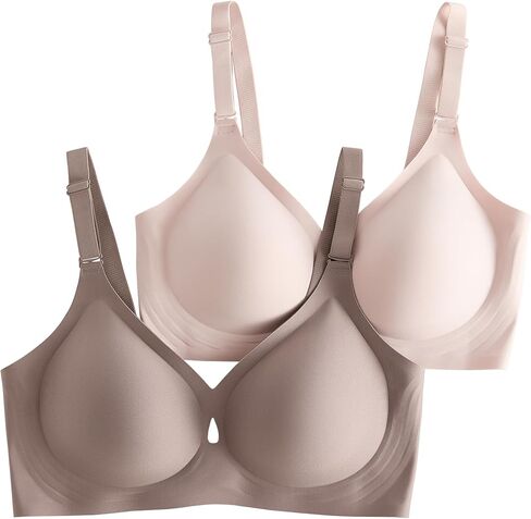 Wireless Bras for Women Bralettes - Womens Seamless Push Up Full Coverage Padded Everyday Sleep Bra Pack in Saudi Arabia