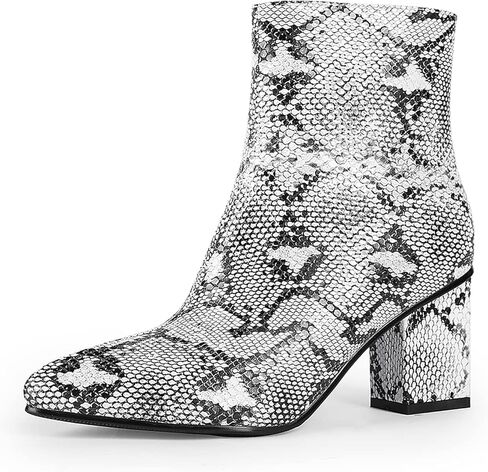 wetkiss Rhinestone/PU Low Chunky Pointed Toe Knee High Boots for Women with Full Bling Sparkly Crystals Booties for Wedding Party Date Dress in Saudi Arabia