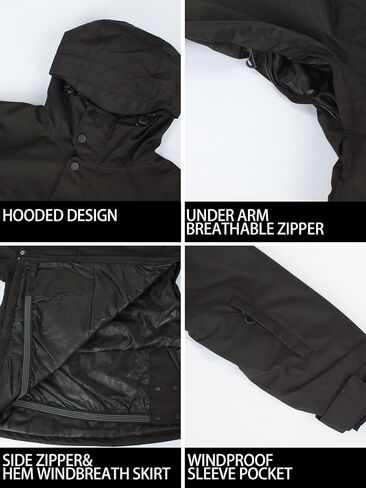 GSOU SNOW Women Ski Jacket Snow Coat Waterproof Windproof Snowboarding Jacket Coat Insulated Warm Winter in Saudi Arabia