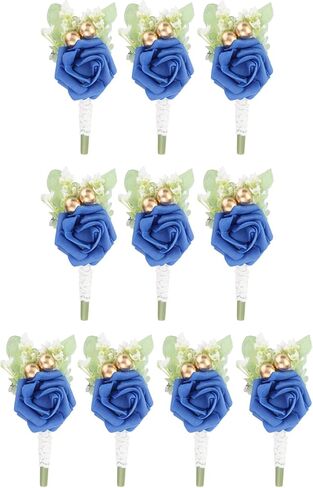 MECCANIXITY Groom Boutonnieres Rose Boutonnieres Pins for Men Wedding Ceremony Anniversary Formal Dinner,Party Suit Decoration, in Saudi Arabia