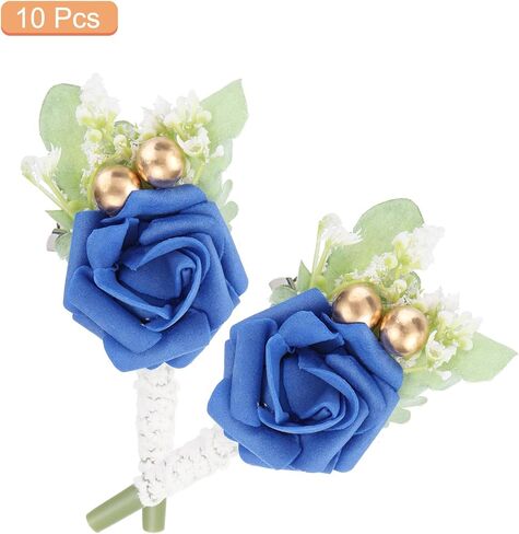 MECCANIXITY Groom Boutonnieres Rose Boutonnieres Pins for Men Wedding Ceremony Anniversary Formal Dinner,Party Suit Decoration, in Saudi Arabia