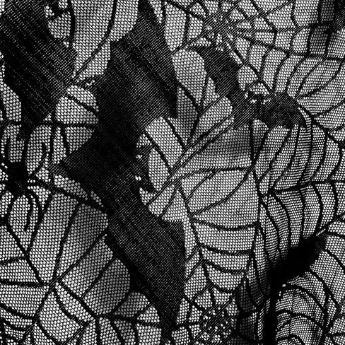 Spider Web Poncho Halloween Costumes for Women Plus Size Cozy Black Lace Bat Sexy Vampire Costume in Saudi Arabia