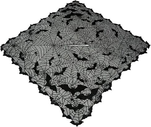 Spider Web Poncho Halloween Costumes for Women Plus Size Cozy Black Lace Bat Sexy Vampire Costume in Saudi Arabia