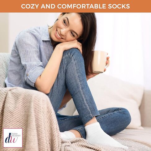 Diabetic Ankle Socks Mens Womens Non-Binding Socks Loose Fit 6 Pairs Debra Weitzner in Saudi Arabia
