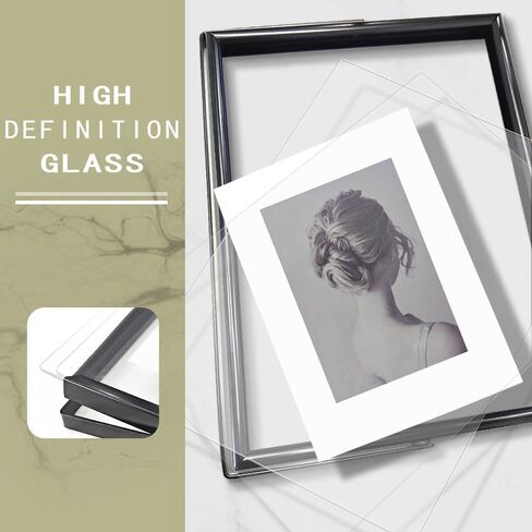Floating Metal Black Photo Frame 5x7 inches, For Picture Sizes (4x6, 3.5x5, 2x3), Desk Shelf Tabletop Office Picture Frame For Mother's Father's Day Gift in Saudi Arabia