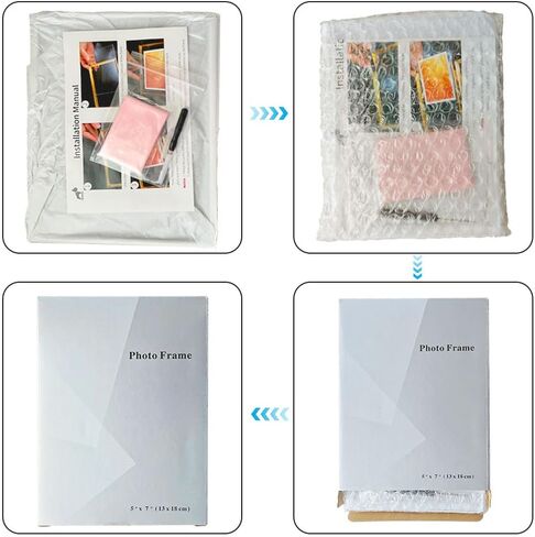 Floating Metal Black Photo Frame 5x7 inches, For Picture Sizes (4x6, 3.5x5, 2x3), Desk Shelf Tabletop Office Picture Frame For Mother's Father's Day Gift in Saudi Arabia
