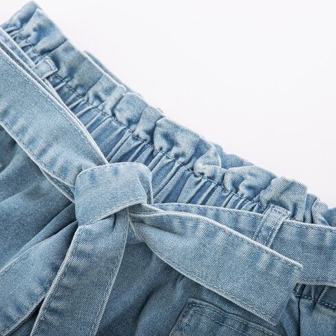 KANCY KOLE Women's Casual High Waist A Line Skirt Denim Skirt Elastic Waist Jean Short Skirt with Pockets in Saudi Arabia