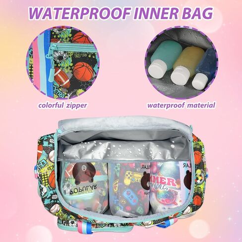 Kids Duffle Bag Girls Travel Bag Boys Overnight Bag for Girls and Woman Tote Bag Sleepover Bag for Girls Gym Dance Bag with Shoes Compartment in Saudi Arabia