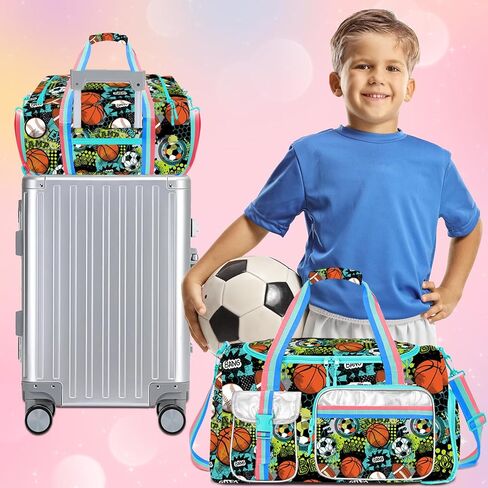 Kids Duffle Bag Girls Travel Bag Boys Overnight Bag for Girls and Woman Tote Bag Sleepover Bag for Girls Gym Dance Bag with Shoes Compartment in Saudi Arabia