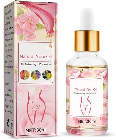 Natural Yoni Oil Women's PH Balance, Odor Elimination, Itch Relief Rose & Lavender Blend - Easy & Unhurried Care 1 Fl Oz in Saudi Arabia