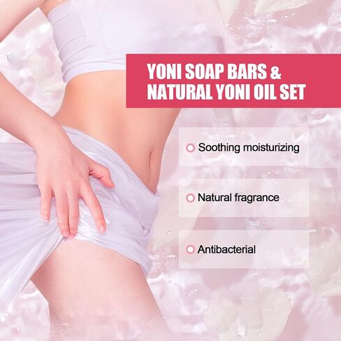 Natural Yoni Oil Women's PH Balance, Odor Elimination, Itch Relief Rose & Lavender Blend - Easy & Unhurried Care 1 Fl Oz in Saudi Arabia