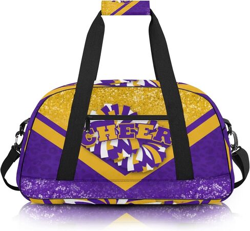 Cheer Duffle Bag for Cheerleaders, Cheerleading Gym Bag for Women, Carry on Weekender Bags, Travel Bag Duffel Bag (Gold&Navy) in Kuwait