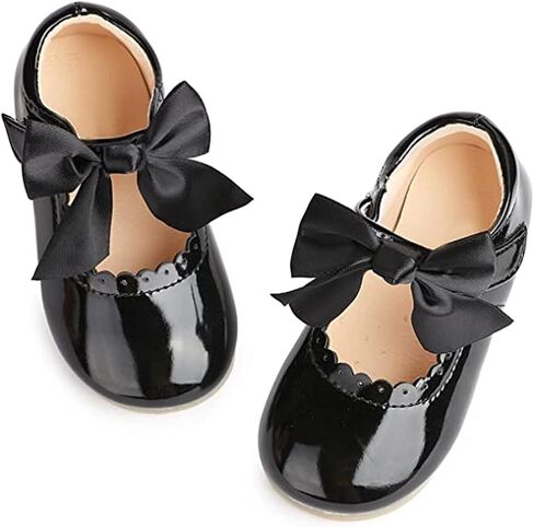 CENCIRILY Toddler Little Girls Flower Dress Shoes Mary Jane Ballet Flats Easter Party School Princess Wedding Shoes in Kuwait