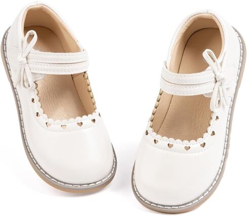 CENCIRILY Toddler Little Girls Flower Dress Shoes Mary Jane Ballet Flats Easter Party School Princess Wedding Shoes in Kuwait