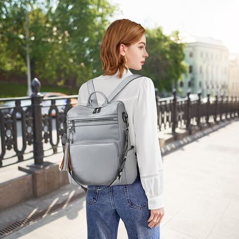 OPAGE Leather Backpack Purse for Women Fashion Tassel Ladies Shoulder Bags Designer Large Backpack Travel Bag in Saudi Arabia