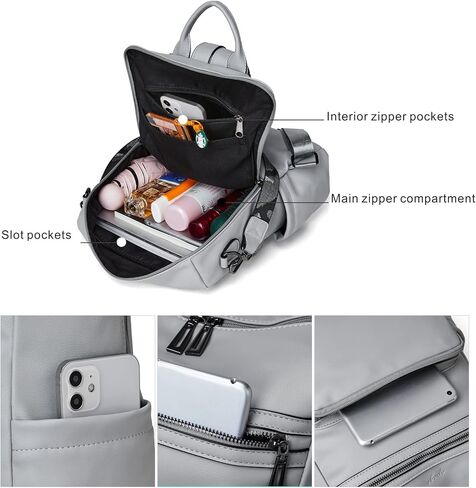 OPAGE Leather Backpack Purse for Women Fashion Tassel Ladies Shoulder Bags Designer Large Backpack Travel Bag in Saudi Arabia