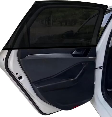 Car Front Window Screen up to 23"x43", Elastic Mesh Car Sun Shade fit for Medium and Large Car SUV in Kuwait