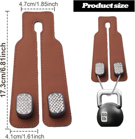 Bling Car Back Seat Headrest Hooks, Car Hooks for Purses and Bags, Bag Hooks for Car Back Seats, Car Seat Hooks (2 Pack, Black) in Saudi Arabia