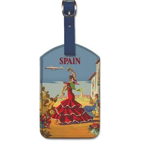 Pacifica Island Art Leatherette Luggage Baggage Tag - Spain