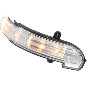 Motoforti Mirror Turn Signal Light, for Mercedes-Benz C230 2005-2007, Plastic, A2038201621, Black Clear,