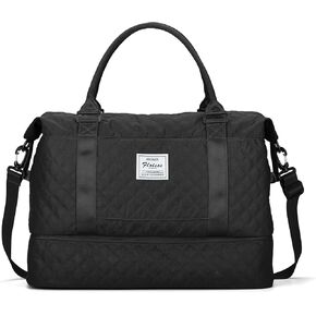 Travel Bag with Shoe Compartment,Weekender Bag for Women,Gym Bag with Wet Pocket,Carry on Overnight Bag Overnight Bag Hospital Bag,Peacock Blue