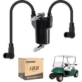 10L0L Upgraded Dual Ignition Coil Pack for EZGO TXT,Medalist, Marathon 4 Cycle Gas Golf Cart 1991-2002, Replace OEM 26652-G01 EPIGC103, ZF-IG-A00114