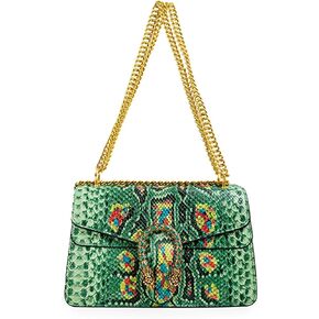Bealin Women's Crossbody Shoulder Bag Retro Snake Print Square Satchel Handbag Chain Strap Clutch Leather Bag