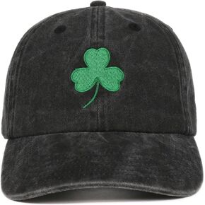 InnoBeta for Irish Gifts Cap for Women Men, Adjustable Embroidered Baseball Hat, Ireland Gifts for Irish, Saint Patrick’s Day Black