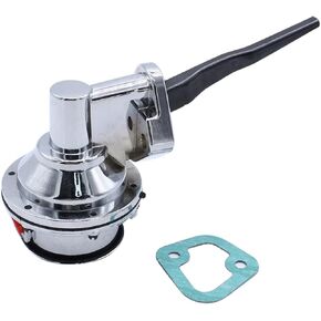 1 set SHLPDFM Mechanical Fuel Pump Chrome 6.5 PSI 1/4"NPT Inlet/Outlet Fits for Ford FE 390 427 428