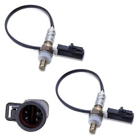O2 Oxygen Sensor 15717 Downstream Upstream Compatible with 1990-2014 Ford F150 F250 F350 Ranger Explorer Escape E150 E250 Mazda Lincoln Mercury Jaguar Oxygen Sensors # 15716 15664 (2Pcs)