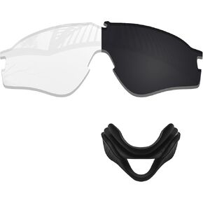 عدسات بديلة للحماية من الأشعة فوق البنفسجية ووسادات أنف لإطار النظارات الشمسية Oakley Si Ballistic M Frame Alpha OO9296 - أسود شفاف فوتوكروميك in Kuwait