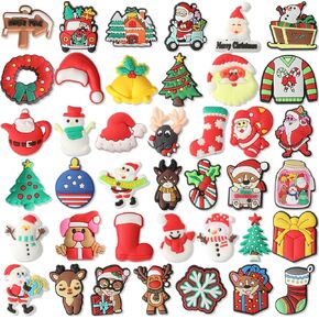 40PCS/Lot Shoe Charms Christmas Packed for Clog Shoes Party Gifts