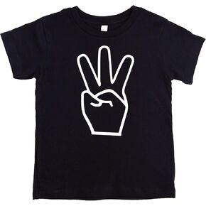 Olive Loves Third Birthday 3 Fingers Shirt for 3rd Birthday Outfit for Boys and Girls