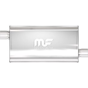 MagnaFlow Performance Exhaust Muffler 12578: 3"/3" Inlet/Outlet, 5x11x22" Oval, Stainless Steel, Satin Finish