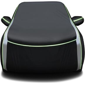 Cartist Full Car Cover Fits for Honda Pilot 2003-2024 Accessories All Weather Car Covers Outdoor for Pilot Waterproof UV Protection with Zipper & Reflective Safety Strips