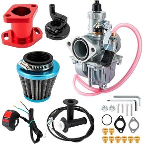 VM22 Carburetor Kit,VM22 Carburetor predator 212,VM22 26mm Carburetor Throttle Assembly Main Jets Kit for Predator 212cc, 224cc,196cc Non-Hemi,Coleman CT200U,BT200X Mini Bike,KT196 Go Kart