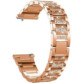 18mm 20mm 22mm Bling Watch Bands, Quick Release Women Jewelry Bling Diamond Metal Dressy Strap Adjustable Replacement Strap Accessories Sports Band for Men Women