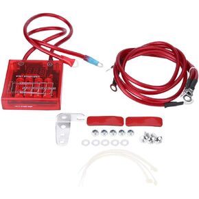 Digital Electric Voltage Stabilizer Kit, 12V Saver Battery Car Vehicle Automotive Replacement Alternator Voltage Regulators (Red)