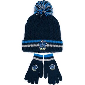 Harry Potter Hat and Gloves Set Adults | Mens Womens Gryffindor Ravenclaw OR Slytherin Hufflepuff House Options in Saudi Arabia