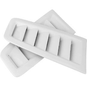 POCREATION Bonnet Vents,Car Hood Vents 2Pcs Universal Car Hood Vent Scoop Kit Auto Hoods Vents Bonnet Cover Universal Bonnet Air Vents Engine Hood,White Bonnet Vents for Focus Rs Mk2 (Bright White)