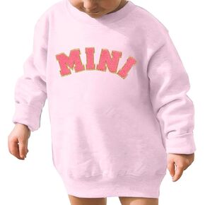 Toddler Girls Sweatshirt Chenille Embroideried Mini Shirts Cute Baby Girl Fall Winter Long Sleeve Tops