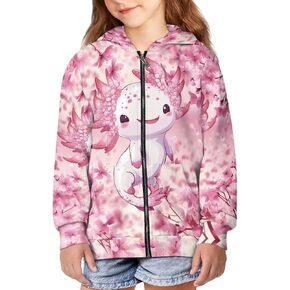 Jackets for Kids Girls 6-16 Zip Up Hoodie Casual Long Sleeve Lightweight Hooded Sweatshirt with Pockets