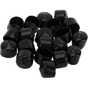 ACROPIX Cylindrical Shape Wheel Lug Nut Bolt Rims Tire Nut Screws Dust Cap Cover Nut Protection 19mm Gray PVC