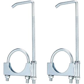 universal Exhaust Clamp with Hanger fits 2-1/2" Exhaust Pipe, 2.5 inch steel Exhaust System Hanger, Pipes Exhaust Hanger 2PCS