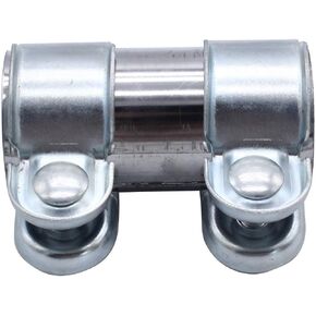 Exhaust Clamp Pipe Connector Double Clamp Exhaust Pipe Clamp Ø 38 mm x90 mm