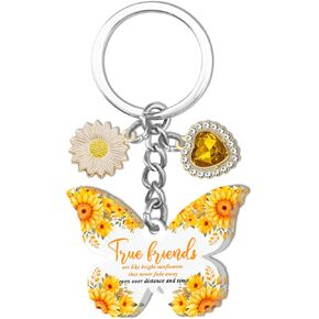 Stocking Stuffers For Butterfly acrylic sister Women Best Friends Gifts Friendship Gifts Friendship Keychain sisters Adults Women Unique Gifts For Bestie Best Female Friend Birthday Gifts
