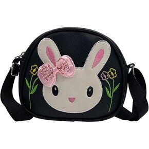 Cute Rabbit Crossbody Purse Mini Shoulder Bag Coin Pouch Wallet for Kids Little Girls
